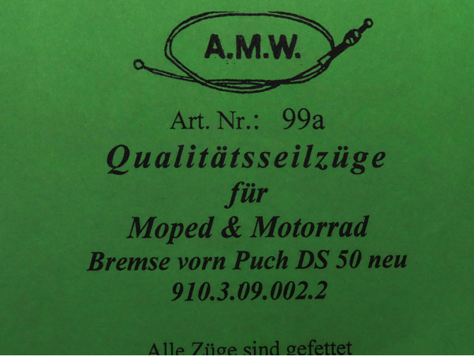Bowdenzug Puch DS50 Bremszug vorn A.M.W.  product